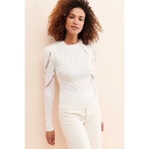 Free People Victoria Top Ivory Size S